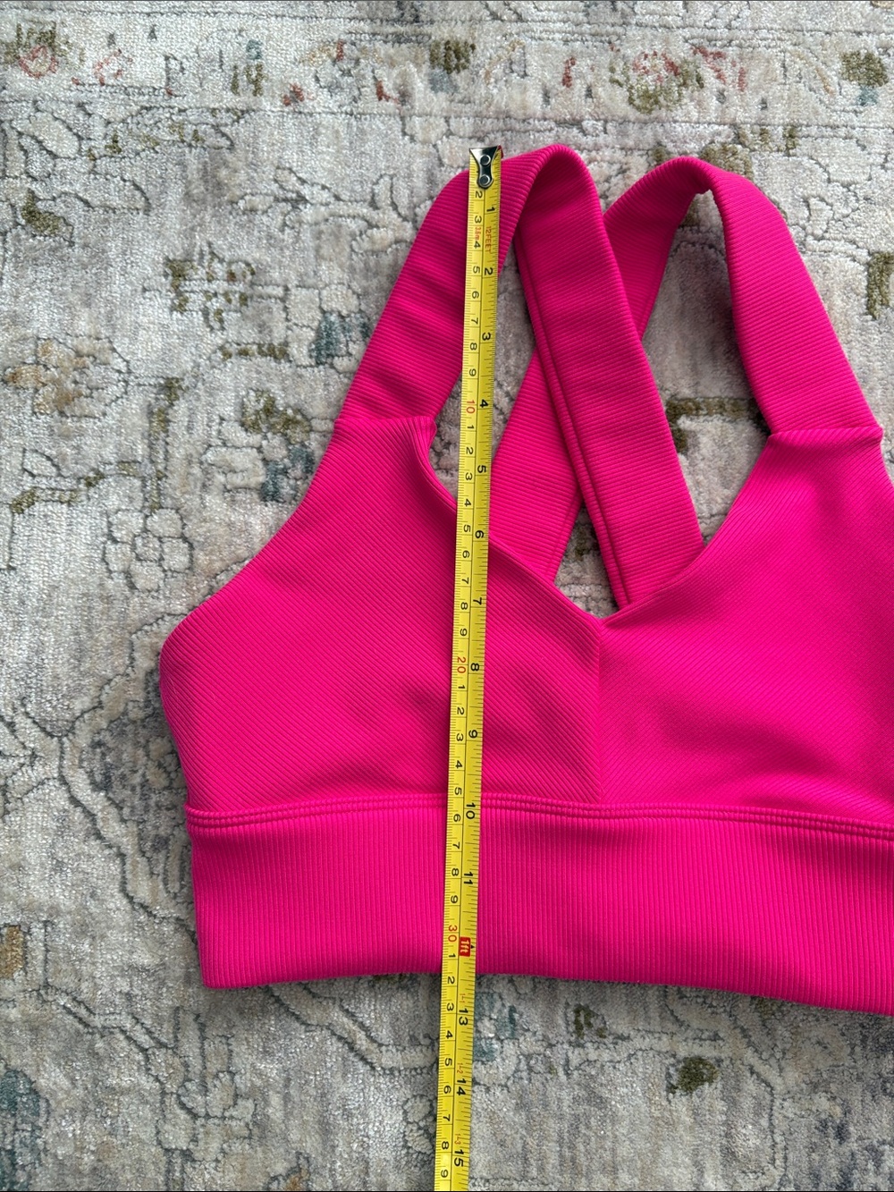 ALO Ribbed Crossback Bra - Picture 5 of 5